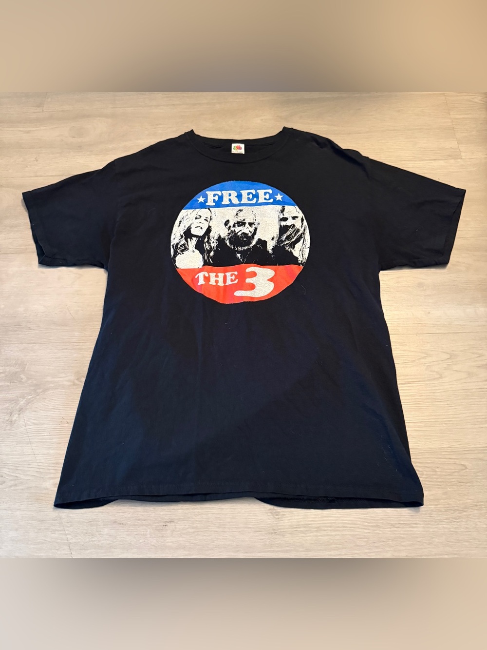 Rare Rob Zombie 3 From Hell movie “Free The Three” T-shirt Sz L horror goth